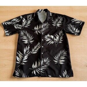 Aptro Hawaiian Button Down Shirt Men's Size Medium Soft Short Sleeve